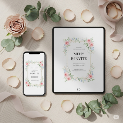 MINIMAL & FLORAL E-INVITES